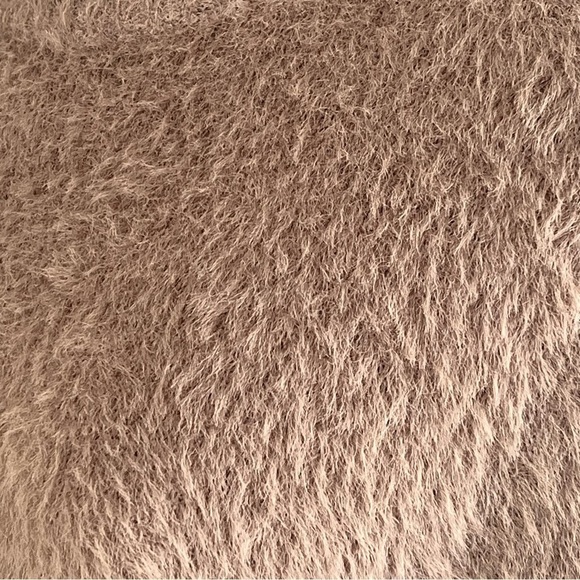 ZARA Fuzzy Tan Turtleneck Sweater Tunic Dress Top Women's Size M - Picture 11 of 16